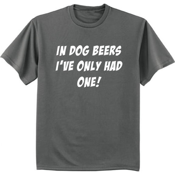 Big and Tall Graphic Tee Funny Dog Beer T-shirt