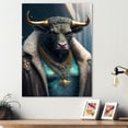 thumbnail image 2 of Designart Taurus Gangster In NYC II Canvas Wall Art, 2 of 5