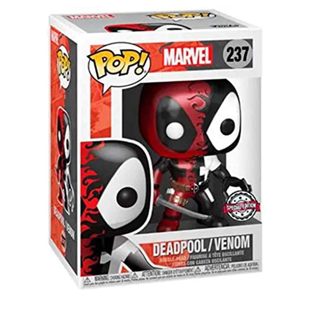 Funko Pop Venom Venomized Deadpool Metallic Bobble-Head Figure