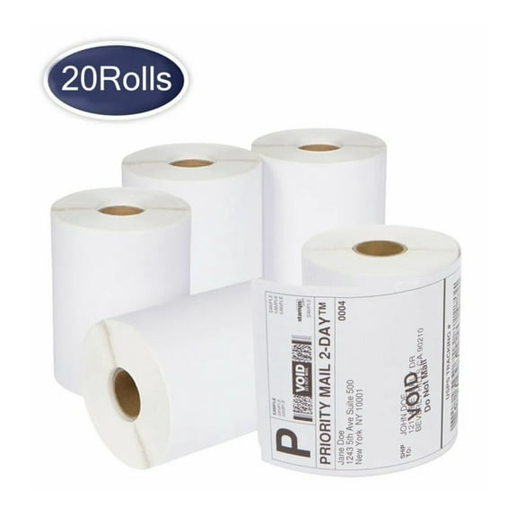 20 Rolls Compatible DYMO 4XL 1744907 Thermal Shipping Labels 4"x6" - 220/Roll