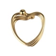 thumbnail image 4 of Stainless Steel Cock Ring, Heart Shape Penis Ring Sex Toy for Men, Gold, 4 of 6
