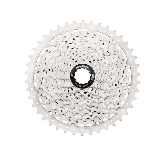 Cassette Piñones MTB 10P 11/42D CSMS3 Metallic Plata SUN RACE