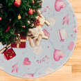 thumbnail image 5 of FMSHPON Valentine's Mother's Day Hearts Balloon Xmas Christmas Tree Skirt Stand Mat for Holiday Party Decoration Indoor Outdoor 36 inches, 5 of 6