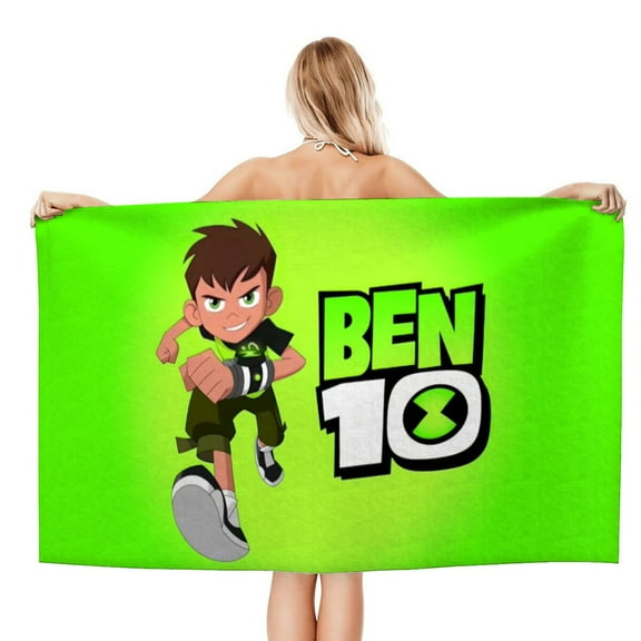 20×40 inch Bath Towels for Ben 10 Beach Towel Kids Boys Girs Gifts Soft & Absorbent for Bathroom Travel Camping Vacation