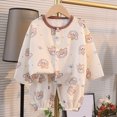 thumbnail image 2 of TOWED22 Toddler Boys Pajamas 2 Piece Long Sleeve Pjs Set Cotton Kids Fall Winter Sleepwear 6-12 Months 12-24 Months 2t 3t 4t 5t 6t 7t 8t 9t Children,Coffee,6-12 M, 2 of 4