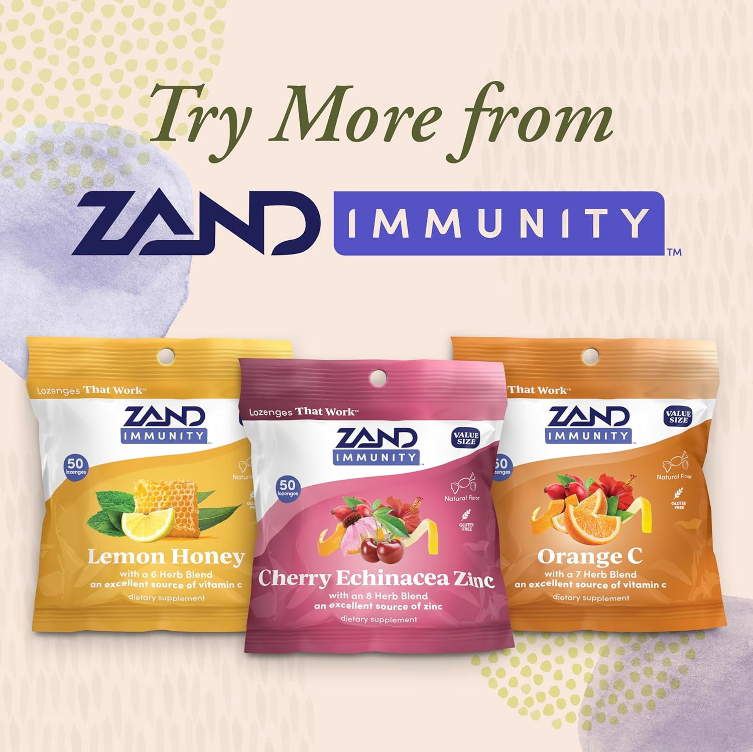 (Pack Of 12) Zand Lozenges Elderberry Zinc 18 Pieces