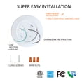 thumbnail image 7 of Run Bison 6Inch LED Dimmable Ceiling Light Fixture, Wet Rated Dimmable LED Disk Light, CRI 90, J-Box, White, 1050 LM, 15W (75W Eqv.), 3000K, Energy Star, ETL -6 Pack, 7 of 7