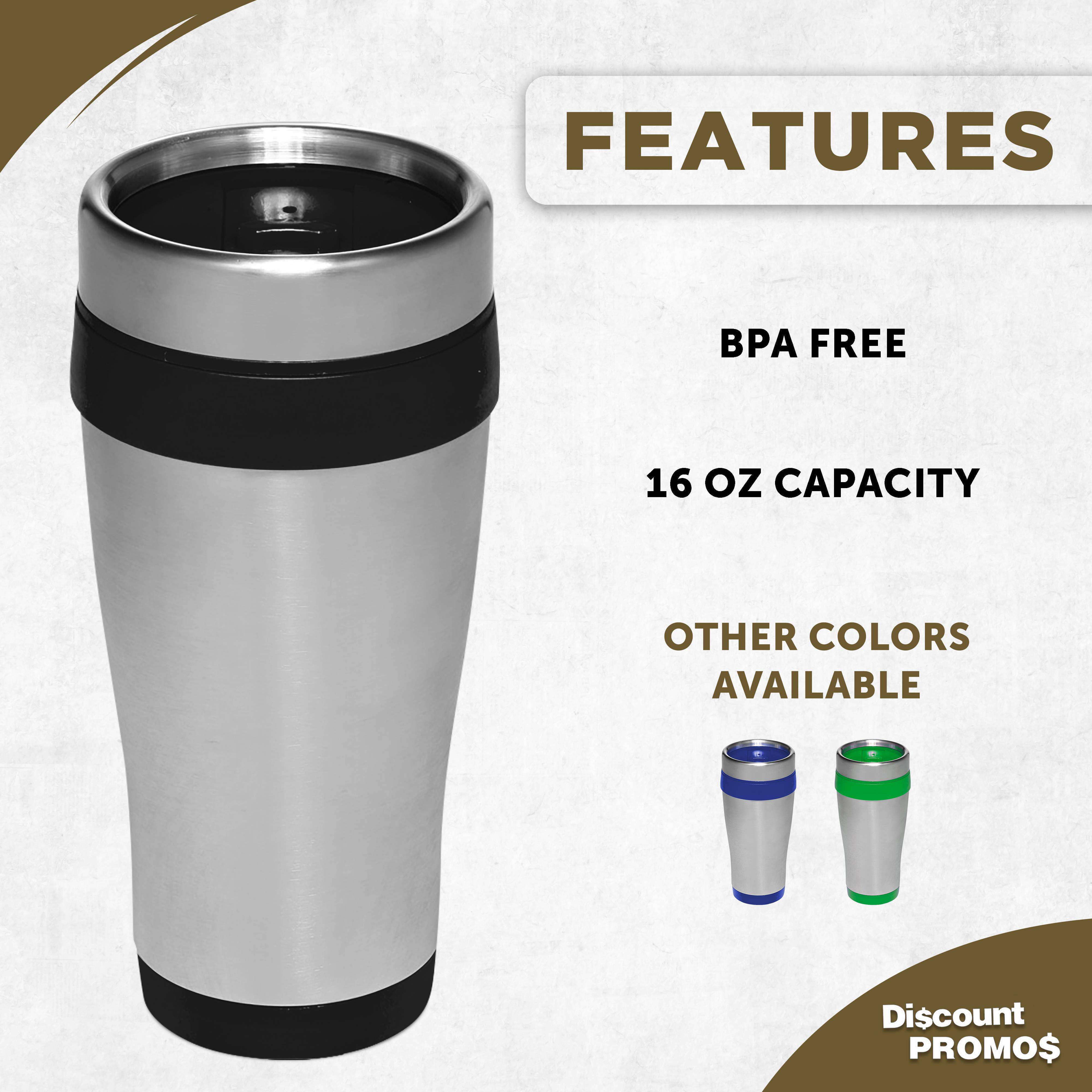 Insulated Stainless Steel Travel Mugs 16 oz. Set of 10, Bulk Pack - Perfect  for Coffee, Soda, Other Hot & Cold Beverages - Black - Walmart.com