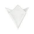 thumbnail image 1 of INSPIRE CHIC Men's Pocket Squares Solid Color Handkerchiefs White One Size, 1 of 4