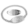 thumbnail image 1 of MedicEngraved Stainless Steel Custom Medical Alert Bracelet - 5mm Curb Link, 1 of 8