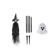 thumbnail image 6 of Life-Size Light-Up Screaming Witches Halloween Decor - Outdoor LED Animated Witch with 7 Color Changing Lights & Sound Activation, Scary Yard Decoration, 6 of 7