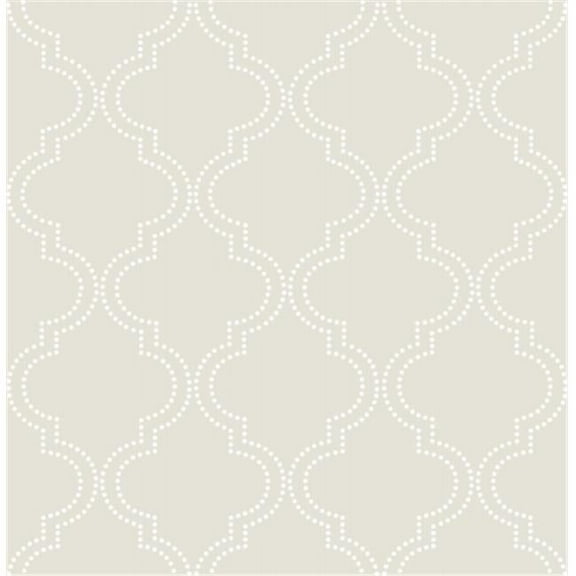 Quatrefoil Peel and Stick Wallpaper, Taupe