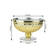 thumbnail image 3 of Efavormart 8" Mercury Glass Compote Vase, Pedestal Bowl for Wedding Floral Centerpiece Home Decor - Gold, 3 of 5