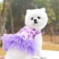 thumbnail image 2 of YUEHAO Dog Skirts for Small Dogs Girl Cotton Pet Dog Dress Spring and Summer Pet Clothes Spring Cute Pet Supplies Cotton Peach Dress Pet Supplies for Dogs (Purple, S), 2 of 2