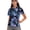 Colorful Turtle and Flower Pattern, variant on Comfortable Polo Shirts for Tennis Golf Outdoor Activities, Polyester Stretch Quarter Zip Tennis Shirts, Coral Reef Cover Size Medium