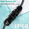thumbnail image 3 of Power Connection Coupler Set, 3 Pin 500V Dust Proof Power Connector 2Pcs  for Machine, 3 of 7