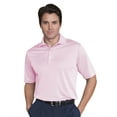 thumbnail image 1 of Monterey Club Men's Tonal Pinstripe Texture Solid Golf Polo Shirt #1087, 1 of 2