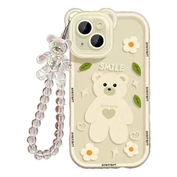 Funda Para iPhone 14 Pro Max Tpu Flexible Con Cristal Templado Y Cordon