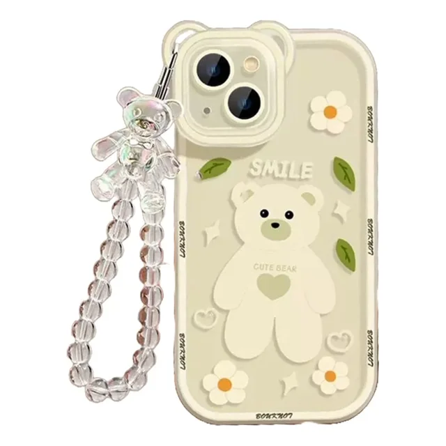 Funda Para iPhone 14 Pro Max Tpu Flexible Con Cristal Templado Y Cordon