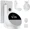 White, variant on Wall Mount Stand for Echo Spot 2024, Outlet Hanger Stand with Built-in Cable Management, Hide Messy Wires Wall Holder, Space Saving Holder for Echo Spot,No Screws and Drill Needed