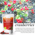 thumbnail image 7 of powbab Dried Cranberries Unsweetened (2.9 oz) - 100% USA Grown Organic Cranberry, 7 of 7