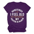 thumbnail image 6 of Sakmal Short Sleeve Ladies Tops and Blouses Quotes Crew Neck T-Shirts Womens Shirts, 6 of 6