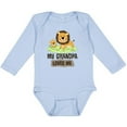 thumbnail image 3 of Inktastic Grandpa Loves Me Grandson Gift Boys or Girls Long Sleeve Baby Bodysuit, 3 of 5