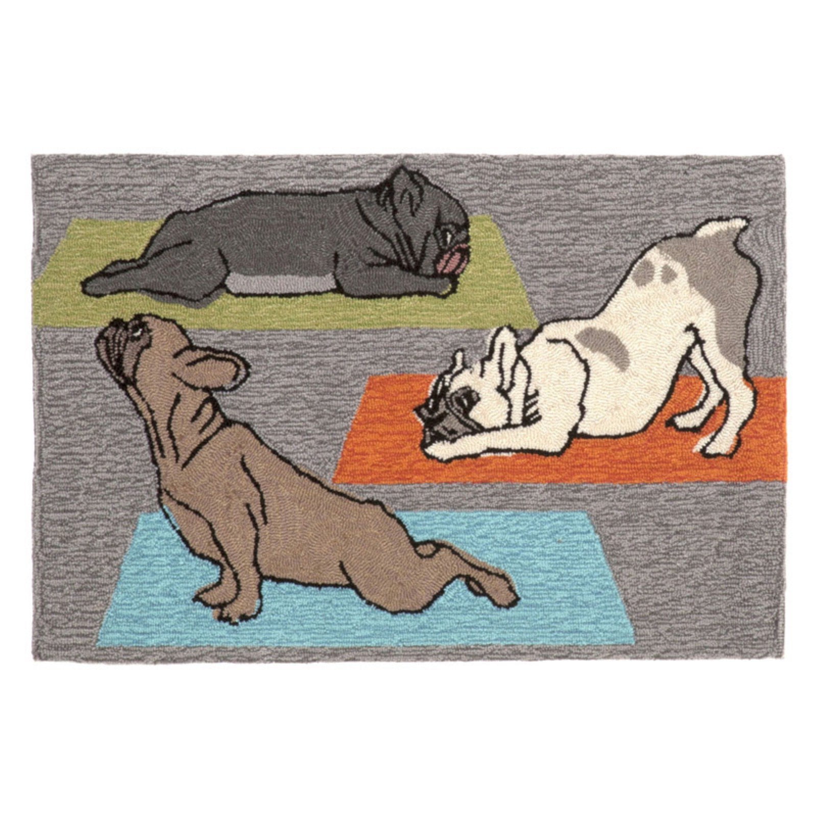 Trans-Ocean Rug Frontporch Yoga Dogs Doormat by Supplier Generic