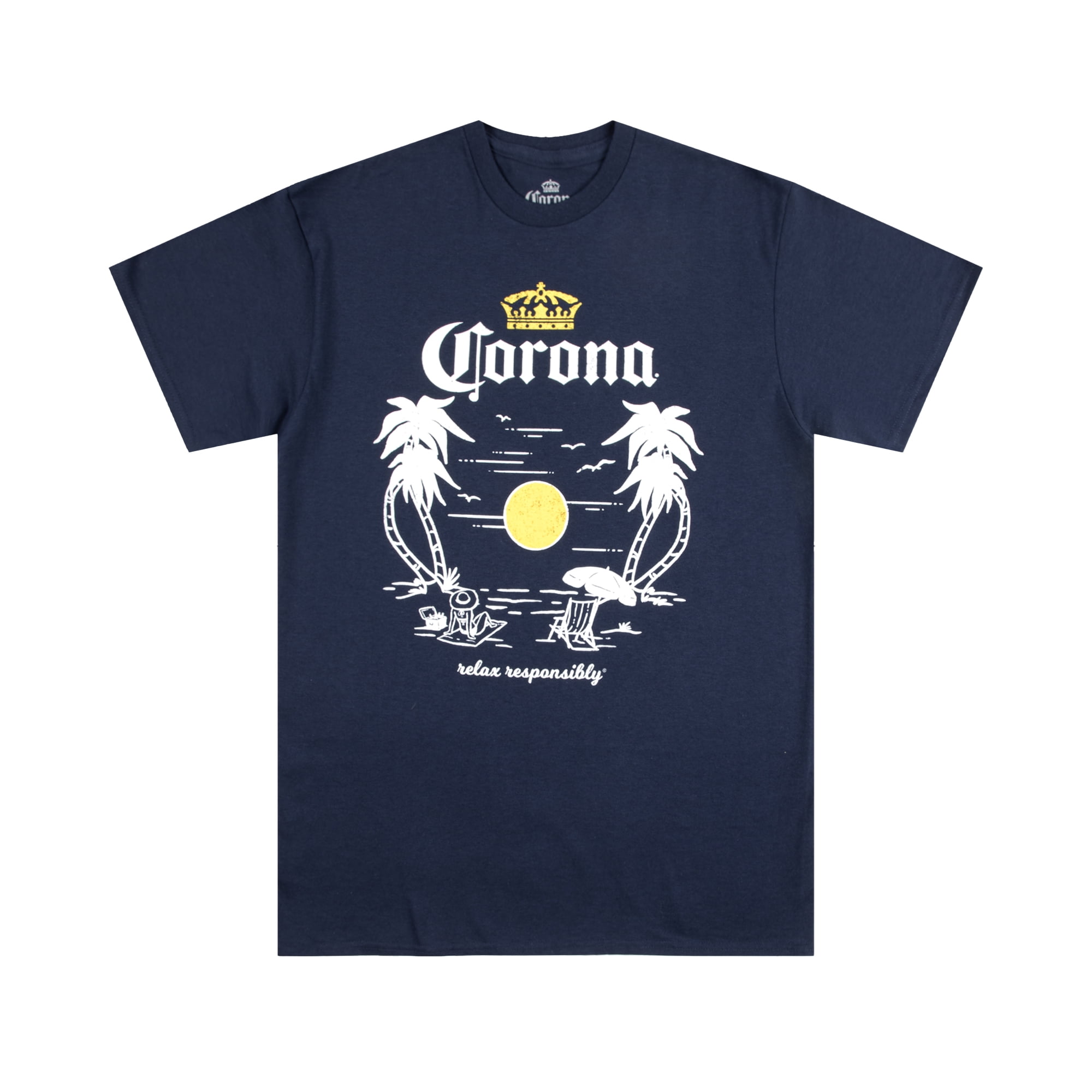 Corona Men's & Big Men's Graphic Tee Shirts, 2-Pack, Sizes S