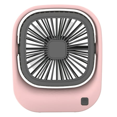 

Warkul Portable Desktop Fan 2 Speeds Adjustable Mini Fan USB Rechargeable for School Office Home