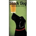 thumbnail image 2 of Fowler, Ryan 9x14 Black Ornate Wood Framed with Double Matting Museum Art Print Titled - Black Dog Brewing Co on Green, 2 of 4