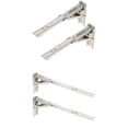 thumbnail image 1 of 2 pares de soportes para repisas plegables "14" en esquina de material acero, 1 of 9