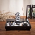 thumbnail image 2 of Asian Japanese Feng Shui Sand Zen Garden Buddha Incense & Candle HY201B, 2 of 4