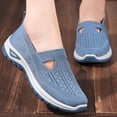 thumbnail image 4 of Orthopedic Shoes for Women Wide Width, Orthopedic Walking Shoes for Women,2026 New Orthowalkway Womens Shoes,Woven Orthopedic Breathable Walking Sneaker Non-Slip Arch Support Slip On Shoes, Blue 6, 4 of 5
