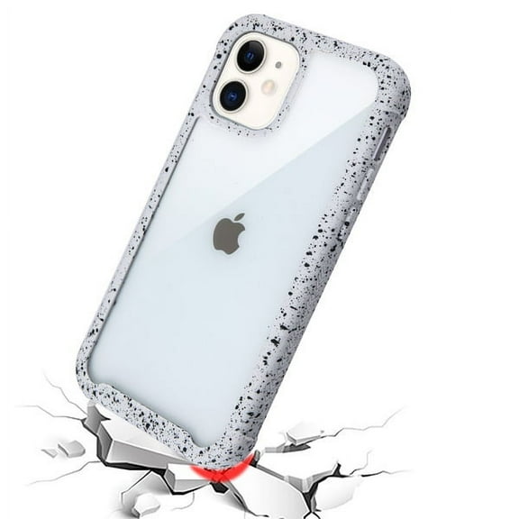 Cover for Apple iPhone 12 Mini (5.4) Clear Rugged Hybrid Full Body Protective Shockproof Hard Back Dual Layer Bumper Phone Case Fit iPhone 12 Mini [ Clear White ]
