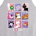 thumbnail image 2 of Disney Classics - Cats & Dogs - Grid Of Assorted Cats - Men's Jersey Tank Top, 2 of 4