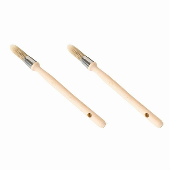 2X Trim Paint Tools, 0.6 Inch Wall Small Paint Brush, Repair, Edge Paint Tools, House Wall Edge Round Paint Brush
