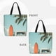 thumbnail image 2 of Fotbe Vintage Surf Van Beach Bolsa Tote con Estampado para Mujer, Bolsos con Cremallera, Bolsa de Hombro Casual de Gran Capacidad con Bolsillos Internos, 2 of 7