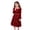 G10-Red, variant on Glisme Girl Dress Crewneck Cartoon Pattern Long Sleeve Dresses Fashion Toddler Daily Wear 3-4 Years Red