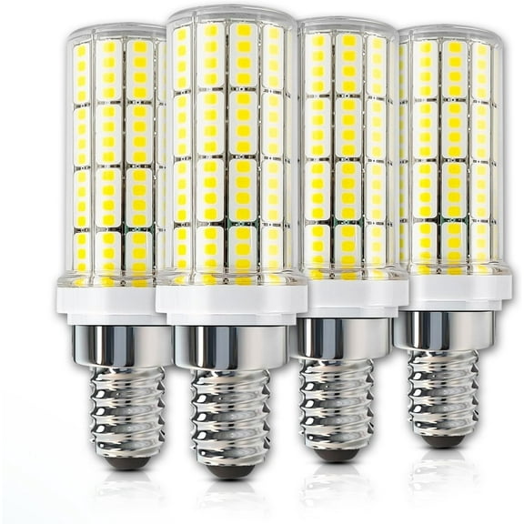 NS 4-Pack E12 LED Bulb, 200W Equivalent, Daylight White, Candle Style Light Bulbs