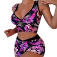 thumbnail image 1 of Gibobby Trajes de Natación para Mujer Bikini de cintura alta para mujer, bañadores sexys de dos piezas con realce, traje de baño Vintage, conjunto de Bik(Morado,M), 1 of 5
