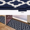 thumbnail image 5 of Yamaziot 20"x59" Runner Rug for Hallway Non Slip Carpet Washable Kitchen Rugs for Floor, Doormat Dirt Trapper Welcome Mat, Dark Blue, 5 of 9