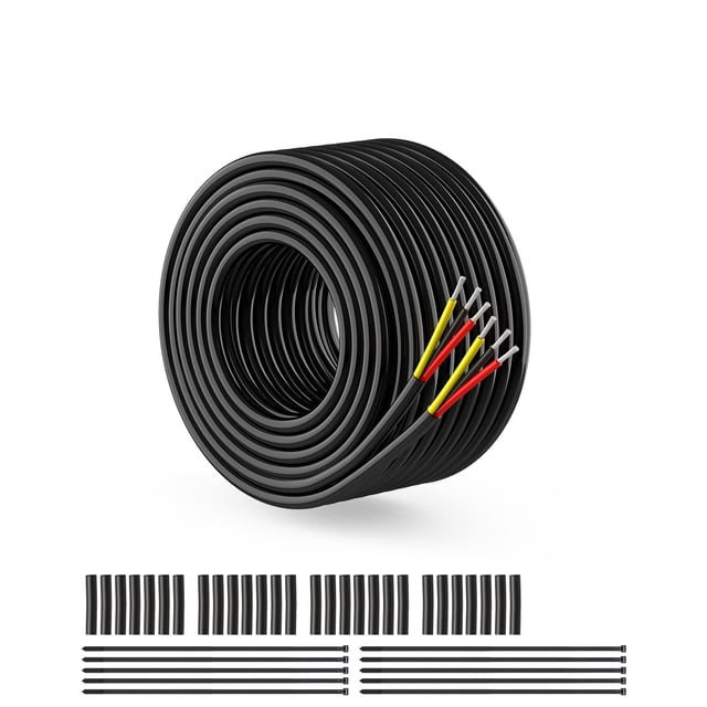 Cable eléctrico NAOEVO, calibre 22, 3 conductores, 22 AWG, 15 m