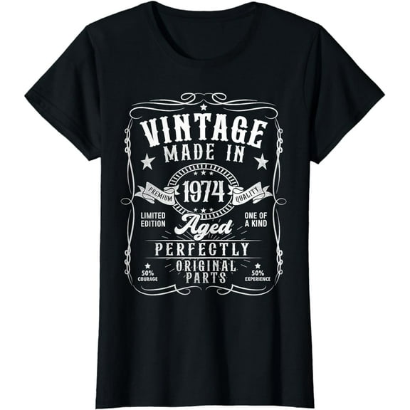 Vintage 1974 50th Birthday Gifts 50 Year Old For Men Women T-Shirt