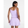 thumbnail image 3 of No Boundaries Cozy Sleepwear Cami and Skort Set, 2-Piece, Women’s and Women’s Plus XXS-3X, 3 of 5