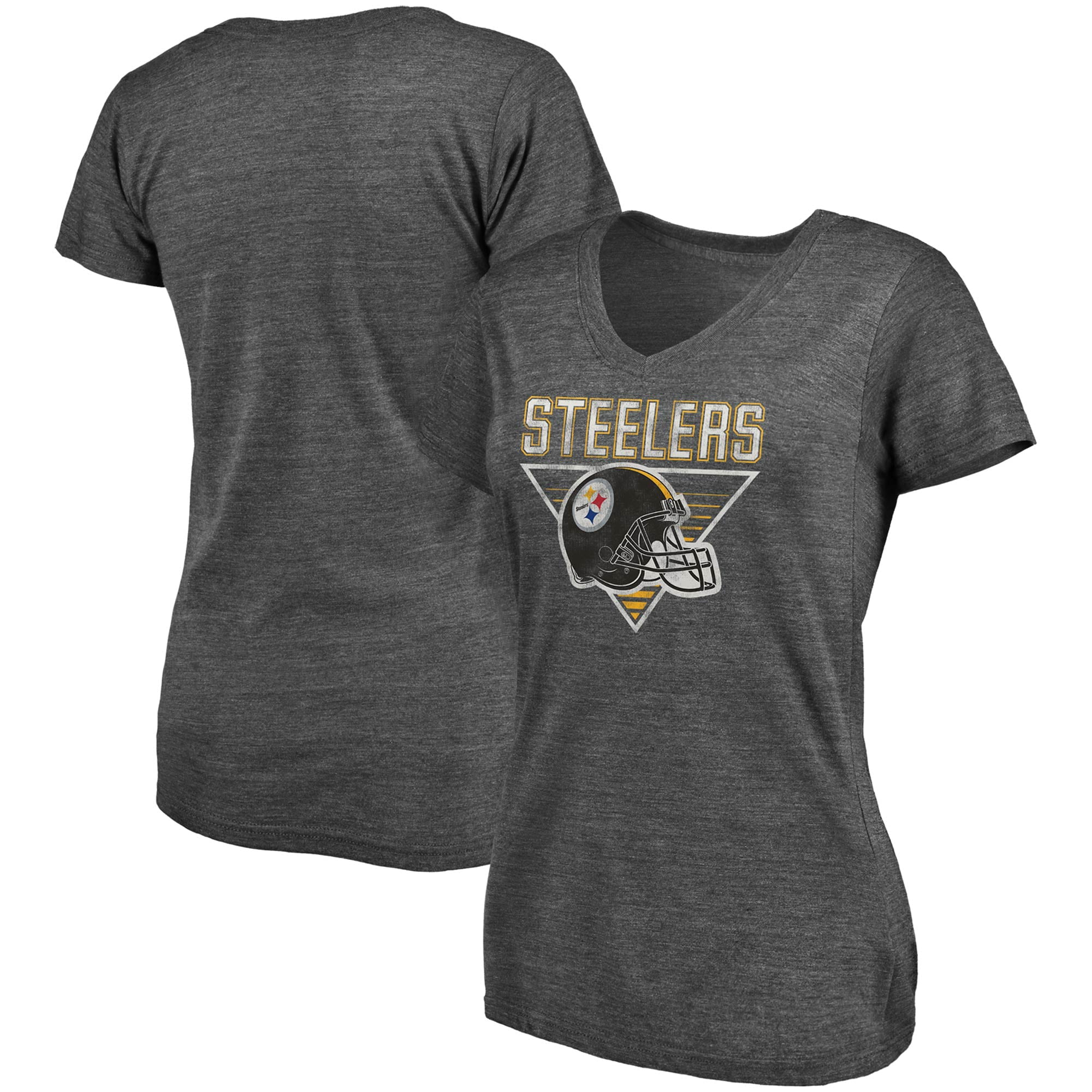 Women's Pittsburgh Steelers NFL Pro Line by Fanatics Branded Heathered ...