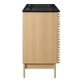 thumbnail image 4 of Pemberly Row 47.5" MDF Wood Double Sink Bathroom Vanity in Oak/Black, 4 of 4