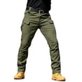 thumbnail image 2 of Men Lightweight Cargo Pants Regular Stretch Fit UV Safe 6 Pocket All Terrain Hiking Pants S-XXL（1 piece）, 2 of 10