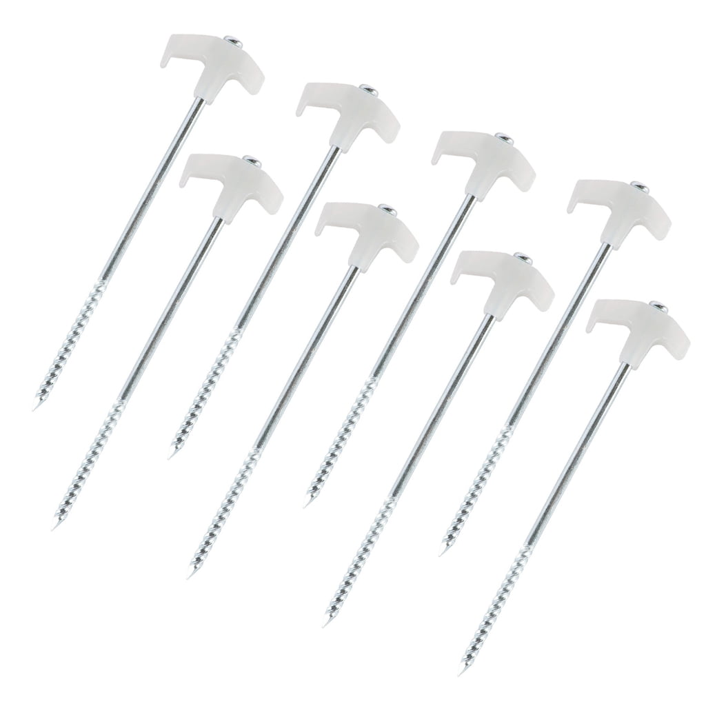 4/8/10Pcs Screw Canopies Stakes Ground Peg Florescent Long Screw Thread Tent Stakes Campings Peg for Fixings Campings Te