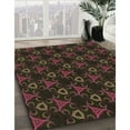 thumbnail image 3 of Ahgly Company Machine Washable Indoor Rectangle Transitional Chocolate Brown Area Rugs, 4' x 6', 3 of 7